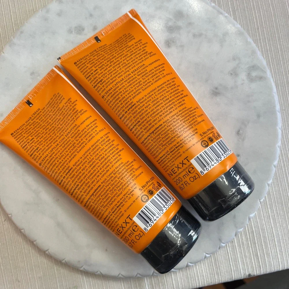 NEXXT Keratin Hair Cream Dry Damaged Haircare Repairing Complex New Set‎ of 2